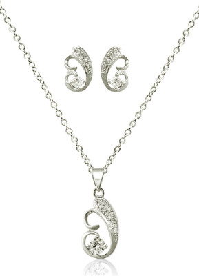 Dharam Enterprises Stainless Steel Platinum Jewellery Set(Pack of 1)