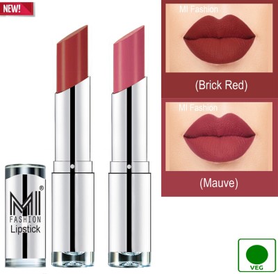 MI FASHION Color Riche Creme Matte Sexy Lipsticks Code no 01(Brick Red,Mauve, 7 g)