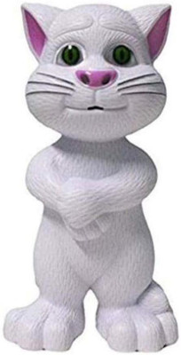 HK Talking Tom Cat with Recording, Music(White)