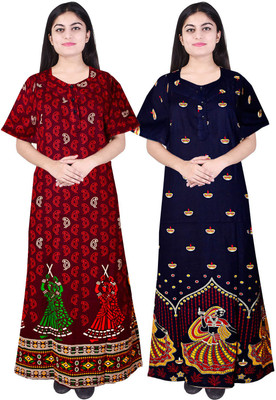 Sarika Fashion Women Nighty Set(Multicolor)