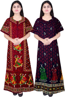 Sarika Fashion Women Nighty Set(Multicolor)