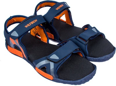 asian Men Navy, Orange Sports Sandals