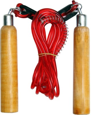 Resh (Red) Wooden Freestyle Skipping Rope(Red, Length: 274 cm)