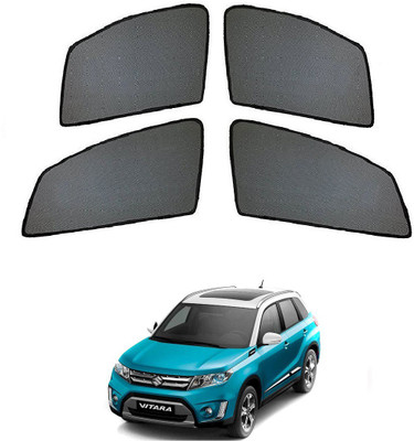 AuTO ADDiCT Side Window Sun Shade For Maruti Suzuki Vitara Brezza(Black)