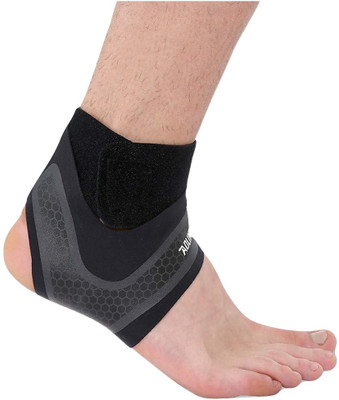 SBE Ankle Support Bandage Wrap Foot Compression Brace For Left Foot (1 Pc) Ankle Support(Black)