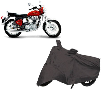 Gargi Traders Waterproof Two Wheeler Cover for Royal Enfield(Bullet 500, Grey)