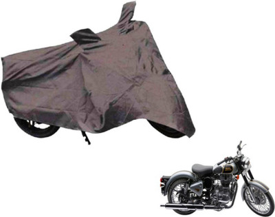 Gargi Traders Waterproof Two Wheeler Cover for Royal Enfield(Thunderbird 500, Grey)