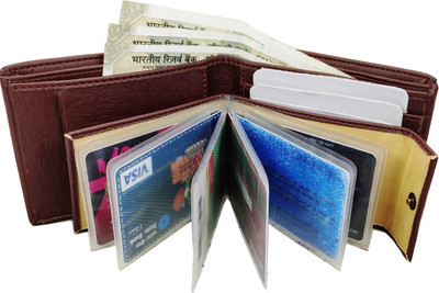 WENZEST Men Brown Artificial Leather Wallet(7 Card Slots)