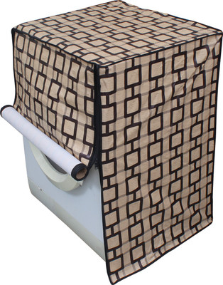 LITHARA Front Loading Washing Machine  Cover(Width: 60.96 cm, Brown, Black)