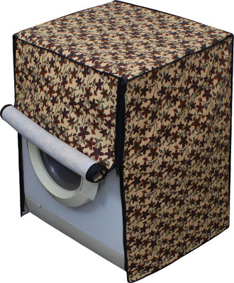 LITHARA Front Loading Washing Machine  Cover(Width: 66.04 cm, Cream, Brown)