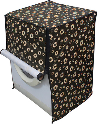 LITHARA Front Loading Washing Machine  Cover(Width: 60.96 cm, Brown, Yellow)