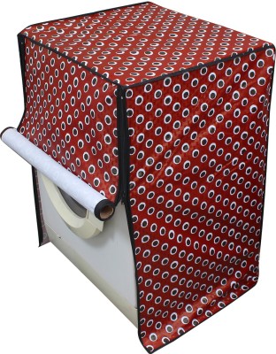 LITHARA Front Loading Washing Machine  Cover(Width: 60.96 cm, Maroon, Multicolor)