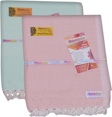EthnicAlive Solid Single Throw for  AC Room(Silk, Multicolor)