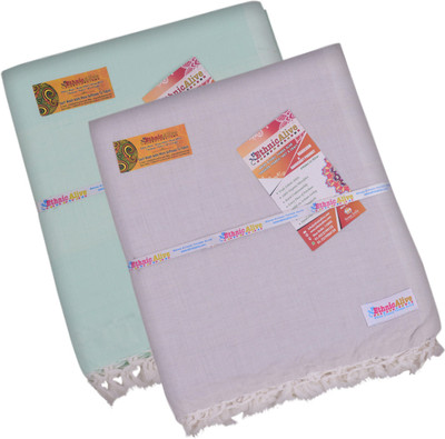 EthnicAlive Solid Single Throw for  AC Room(Silk, White)