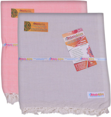 EthnicAlive Solid Single Throw for  AC Room(Silk, Multicolor)