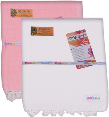 EthnicAlive Solid Single Throw for  AC Room(Silk, White)