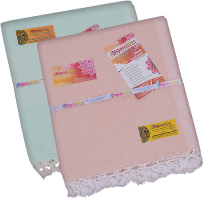 EthnicAlive Solid Single Throw for  AC Room(Silk, Multicolor)