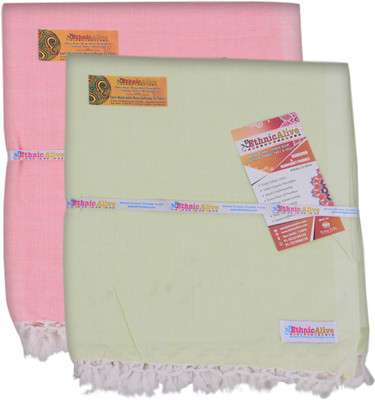 EthnicAlive Solid Single Throw for  AC Room(Silk, Multicolor)