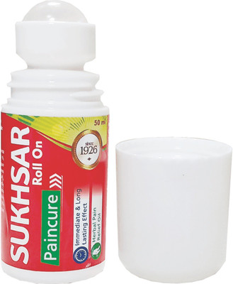 sukhsar PAINCURE (ROLL ON) Muscle/Cervical/Joint Pain Oil 50 ml Since 1926 Liquid(50 ml)