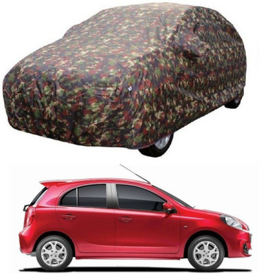 HD Eagle Car Cover For Renault Pulse (With Mirror Pockets)(Multicolor)