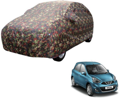 Starling Car Cover For Nissan Micra (With Mirror Pockets)(Multicolor)