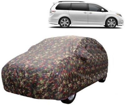 Zirxa Car Cover For Toyota Siena (With Mirror Pockets)(Multicolor)