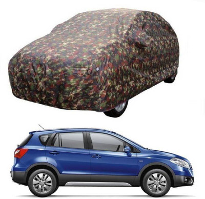 HD Eagle Car Cover For Maruti Suzuki S-Cross (With Mirror Pockets)(Multicolor)