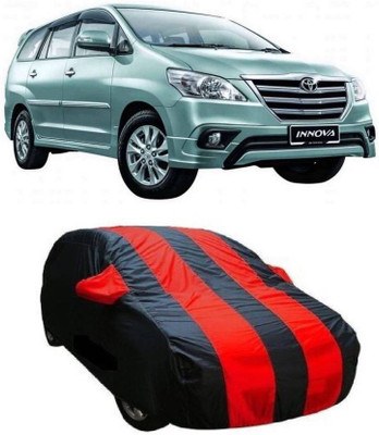 ask Car Cover For Toyota Innova Crysta (Without Mirror Pockets)(Red, Blue)