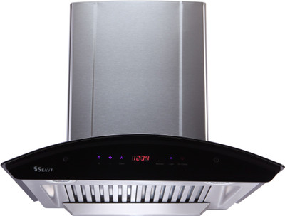 

Seavy Ciaz Stainless Steel 60cm Wall Mounted Chimney(Silver/Steel Grey 1200 CMH)