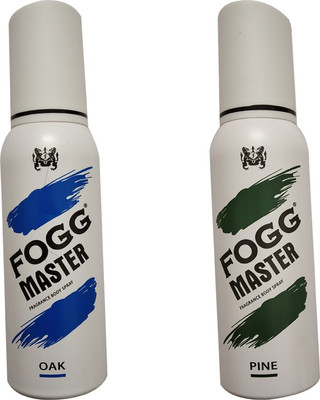 FOGG 1 MASTER OAK +1 MASTER PINE Deodorant Spray  -  For Men & Women(120 ml, Pack of 2)