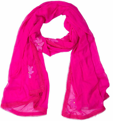 YOUTHQUAKE Chiffon Embroidered Women Dupatta