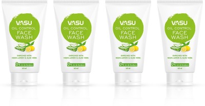 VASU Oil Control  60 ml (Pack of 4) Face Wash(240 ml)