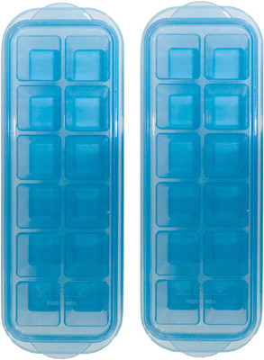 Inddushome Popup Ice Tray Multicolor Plastic Ice Cube Tray(Pack of4)