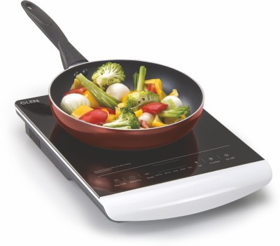Glen SA 3074 with Touch Induction Cooktop(White, Touch Panel)