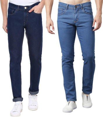 IndiRocks Slim Men Multicolor Jeans(Pack of 2)