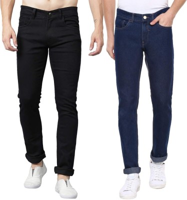 IndiRocks Slim Men Multicolor Jeans(Pack of 2)