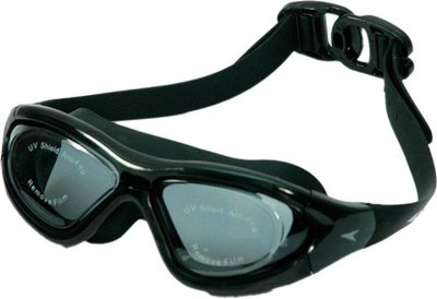 L'AVENIR PREMIUM Anti Fog, UV Protected with Ear Plugs Swimming Goggles(Black)