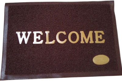 Ace International Exports PVC (Polyvinyl Chloride) Door Mat(Coffee, Large, Pack of 2)