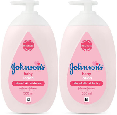 JOHNSON'S Baby Lotion 500ml X 2 =1000ml - Pack of 2 ( Baby Soft, all Day Long )(1000 ml)