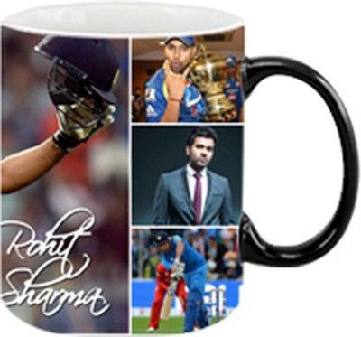 ARTBUG Rohit Sharma Magic - 1000 Ceramic Coffee Mug(350 ml)