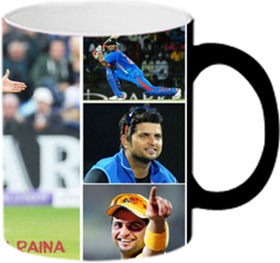 ARTBUG Suresh Raina -MagicMug 1006 Ceramic Coffee Mug(350 ml)