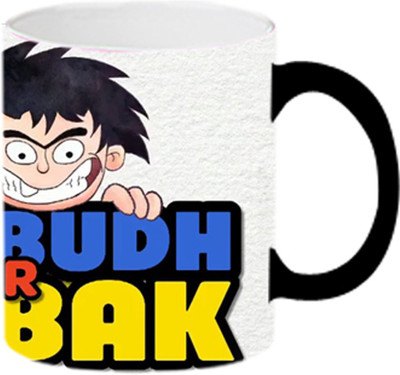 ARTBUG Bandbudh And Budbak -MagicMug 2265 Ceramic Coffee Mug(350 ml)