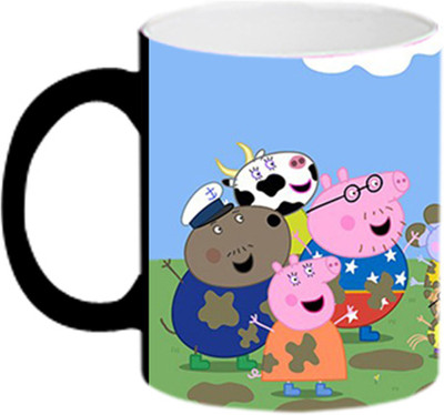 ARTBUG Peppa Pig -MagicMug 2356 Ceramic Coffee Mug(350 ml)