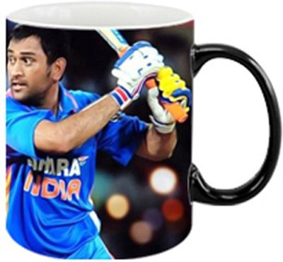 ARTBUG MS Dhoni Magic - 786 Ceramic Coffee Mug(350 ml)