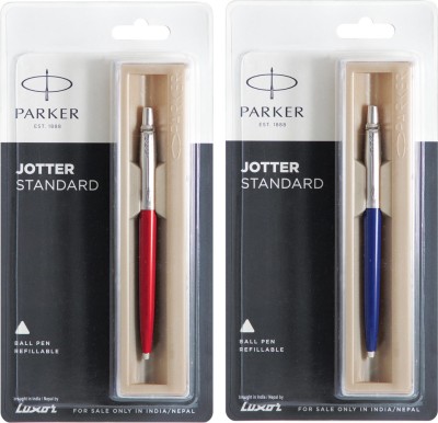 PARKER Jotter Standard CT Ball Pen(Pack of 2, Ink Color - Blue)