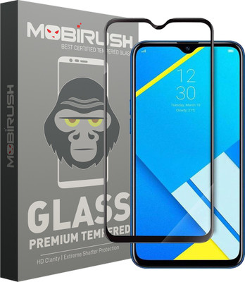 MOBIRUSH Edge To Edge Tempered Glass for Realme C2(Pack of 1)