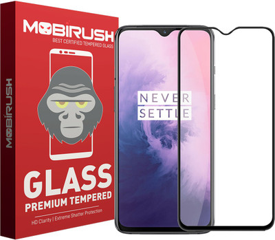 MOBIRUSH Edge To Edge Tempered Glass for OnePlus 7(Pack of 1)