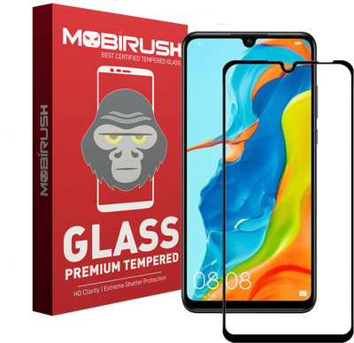 MOBIRUSH Edge To Edge Tempered Glass for Huawei Nova 4e(Pack of 1)