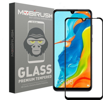 MOBIRUSH Edge To Edge Tempered Glass for Huawei Nova 4e(Pack of 1)