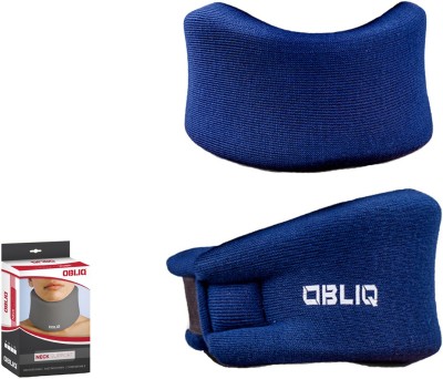 OBLIQ Soft Cervical Collar Adjustable Neck Brace Relieves Pain & Pressure in Spine Neck Support(Blue)